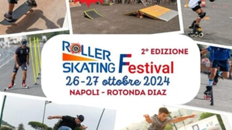 Roller Skating Festival a Napoli: sport e divertimento su rotelle sul lungomare Caracciolo