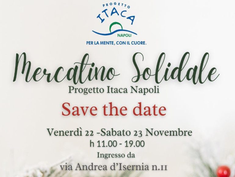 Progetto Itaca, torna a Napoli il Mercatino degli Artigiani tra solidarietà e creazioni uniche