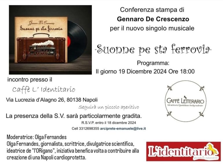 Gennaro De Crescenzo: nuovo progetto discografico come omaggio ai nostri emigranti