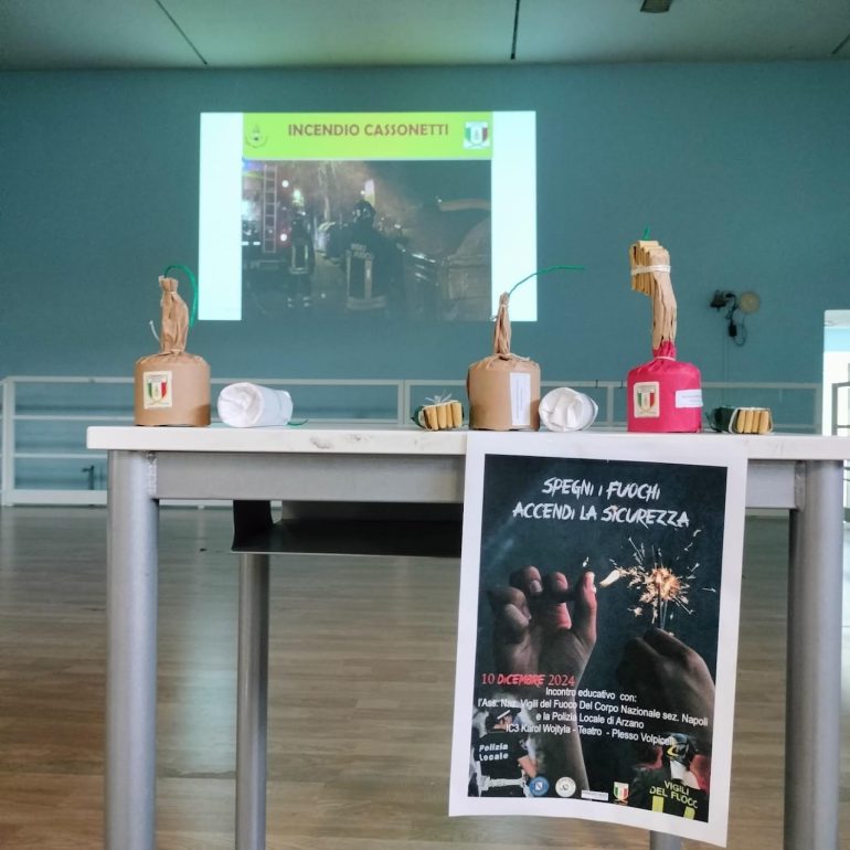 Arzano, l’IC3 Karol Wojtyła contro i botti illegali: un messaggio di sicurezza per i giovani