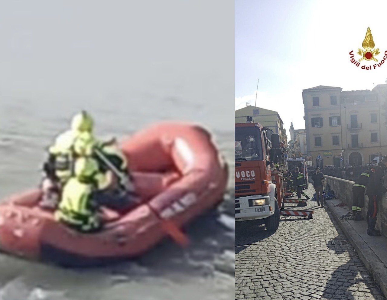 Capua, si lancia dal Ponte Romano sul Volturno: salvata da agente della Polizia Locale in canoa