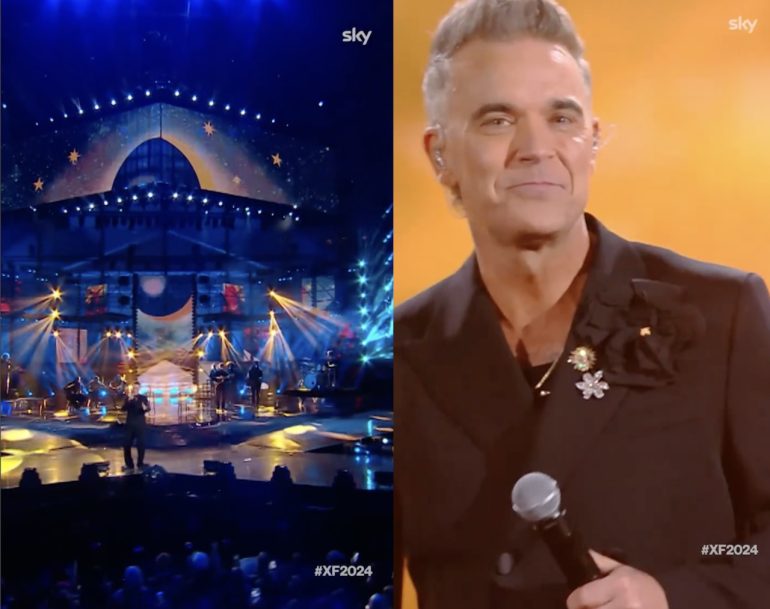Robbie Williams sul palco del Plebiscito: “A Napoli ho mangiato la miglior pizza di sempre”