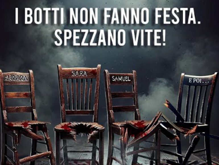 San Giorgio, campagna antibotti choc: manifesti che ricordano le vittime dell'esplosione della fabbrica di Ercolano