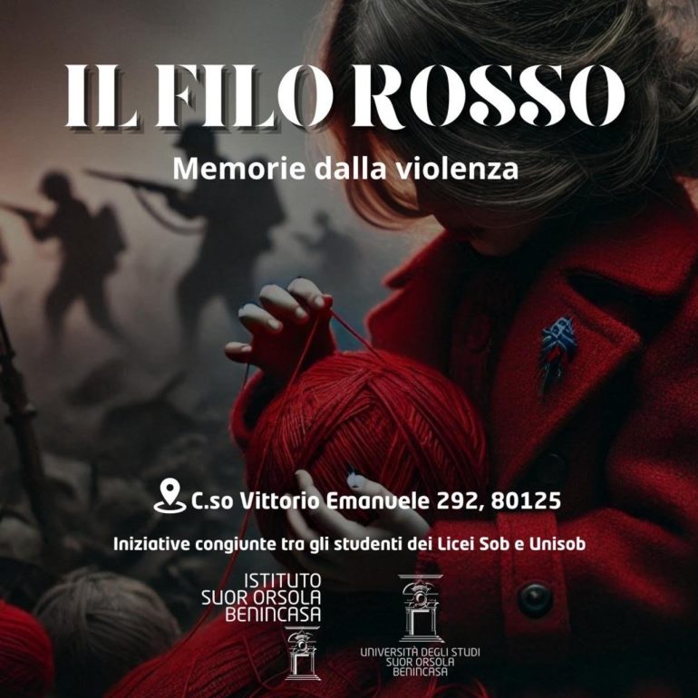Teatro Musica e Memoria – Venerdì alle 11 al Suor Orsola lo spettacolo Il filo rosso