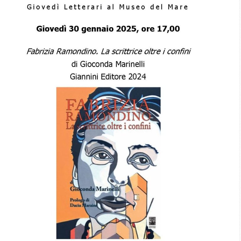 Al Museo del Mare la presentazione del libro di Gioconda Marinelli, Fabrizia Ramondino