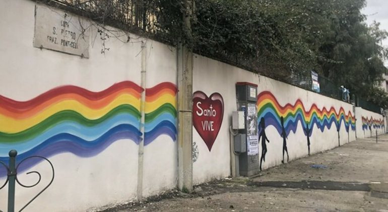 A Ponticelli un murales per ricordare Santo Romano