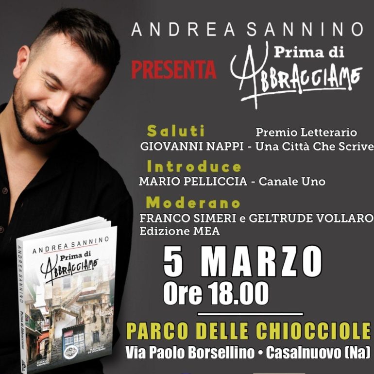 Casalnuovo: Il Premio Letterario Una Città Che Scrive celebra il decimo anniversario con l’inaugurazione di Andrea Sannino per la rassegna 2025