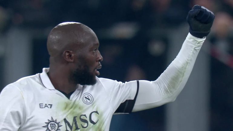 Il Napoli non si ferma più: Atalanta battuta a domicilio nel finale, decisivo Lukaku
