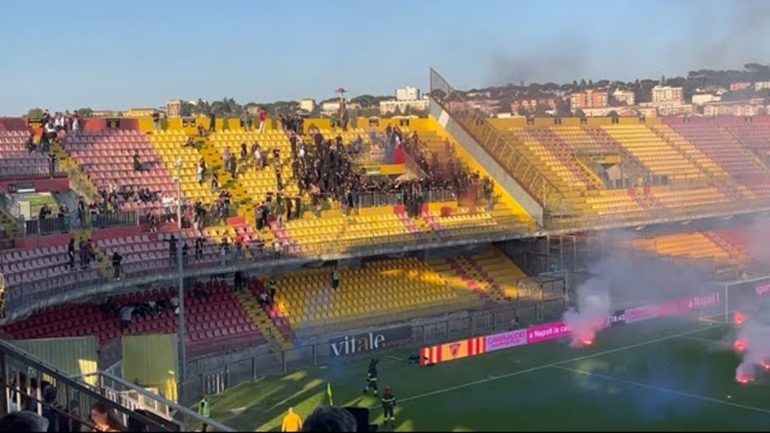 Benevento Casertana, emessi 22 Daspo dopo gli scontri tra tifosi