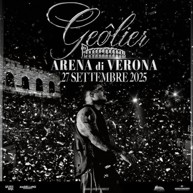 Geolier si esibira per la prima volta live all’Arena di Verona