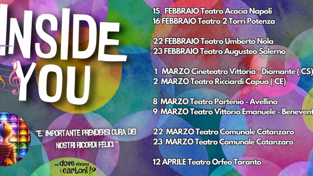 Inside You, il musical emozionante parte in tour nel Sud Italia a febbraio