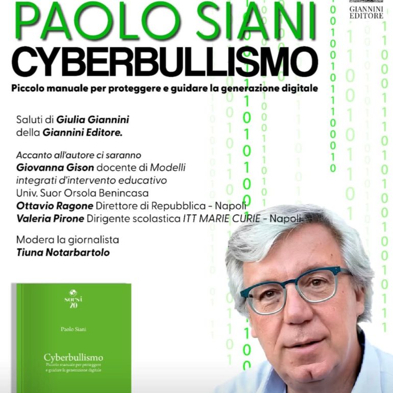 Prima presentazione per Paolo Siani: alla Feltrinelli di Napoli il libro Cyberbullismo