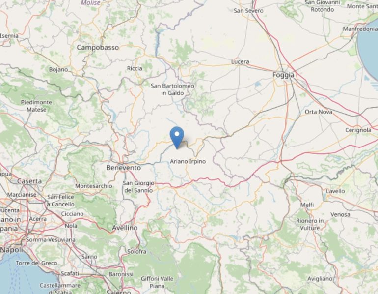 Due scosse di terremoto in Irpinia: paura tra la popolazione