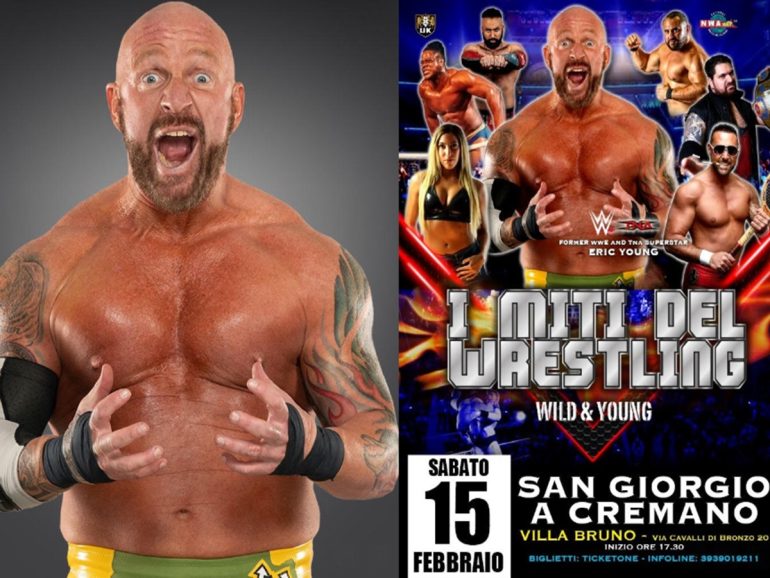 Wrestling a San Giorgio a Cremano, il 15 febbraio show con l’ex campione mondiale Eric Young
