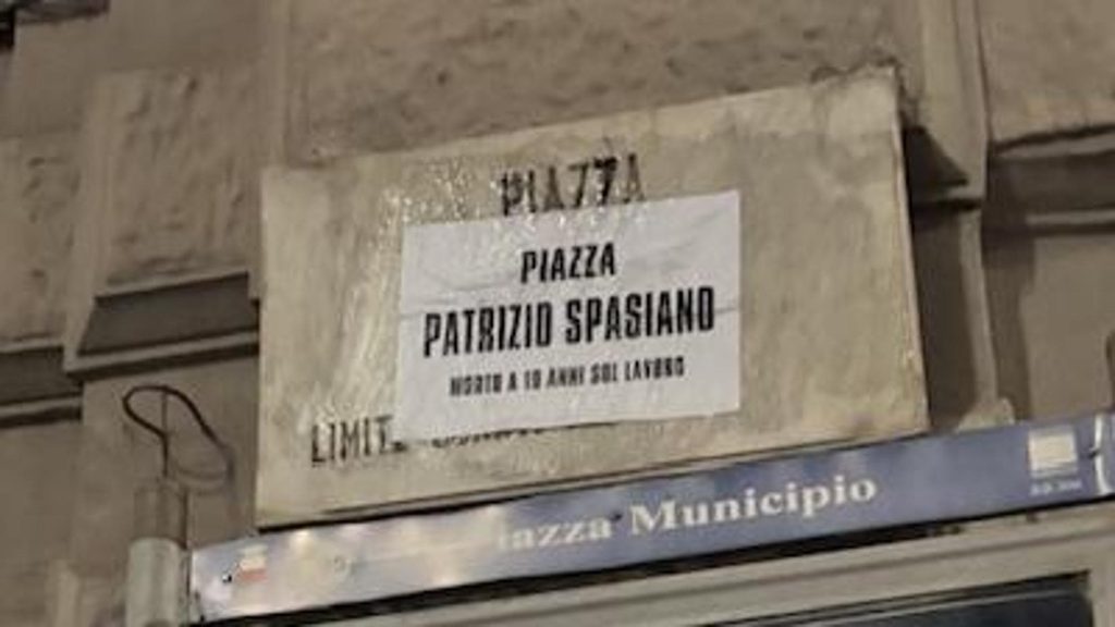 Patrizio Spasiano, strade e piazze d’Italia dedicate al 19enne deceduto sul lavoro