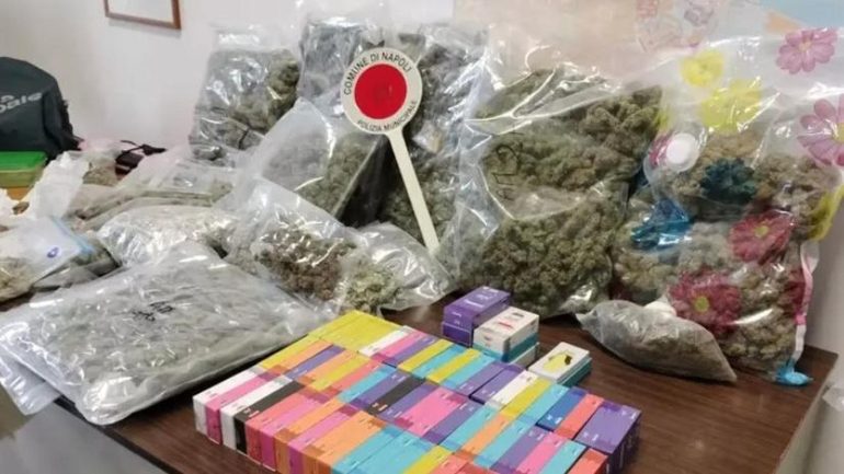 Naples, checks in a B&B: drugs and gun seized, a 19-year-old arrested
