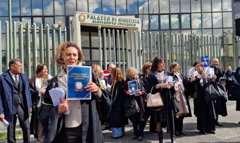 Napoli, oltre 75% magistrati ha aderito a sciopero