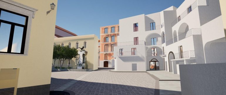 Amalfi, Piazza Municipio: lavori in corso per la nuova agorà cittadina
