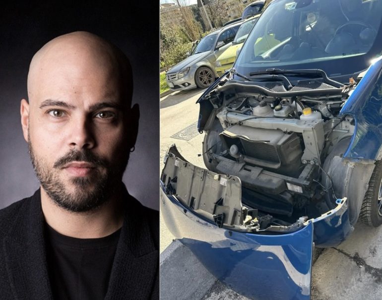 Vandalizzata l’auto dell’attore Marco D’Amore