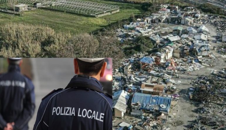 Arzano, occupazioni abusive: la Polizia locale libera campo rom