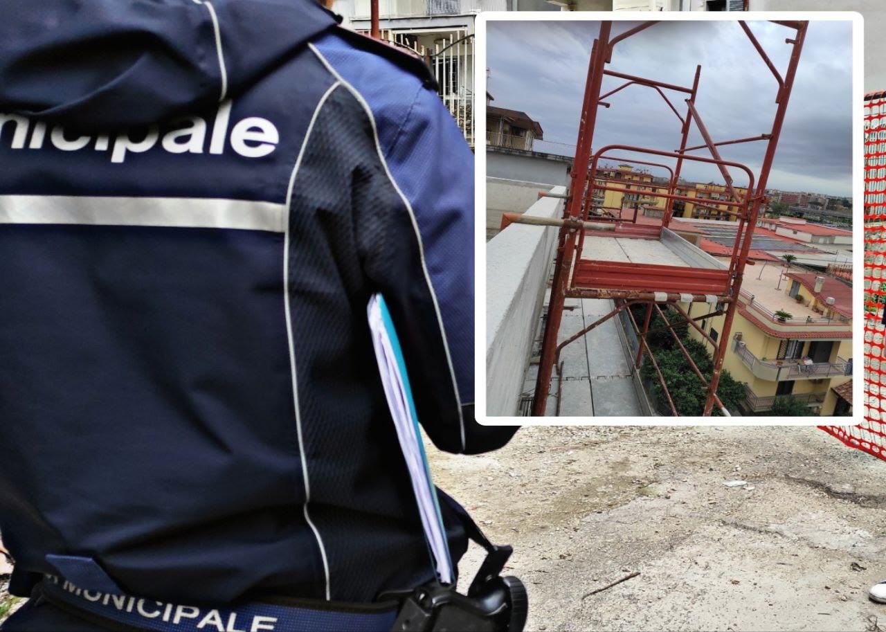 Arzano, blitz nei cantieri: denuncia tre imprenditori