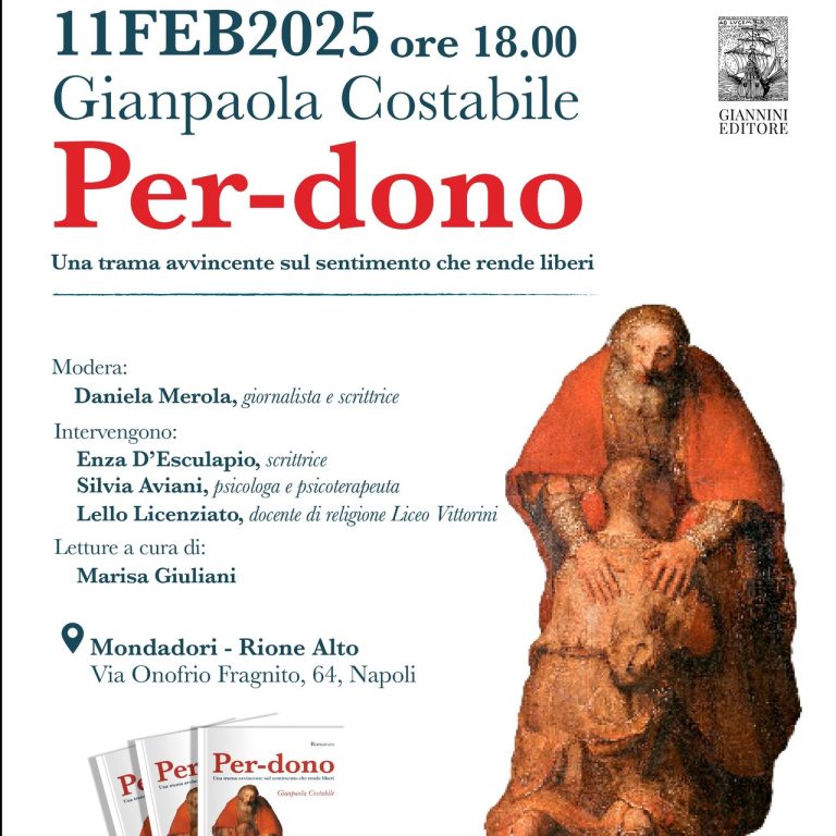 Gianpaola Costabile presenta alla Mondadori Rione Alto il suo ultimo libro Per-dono