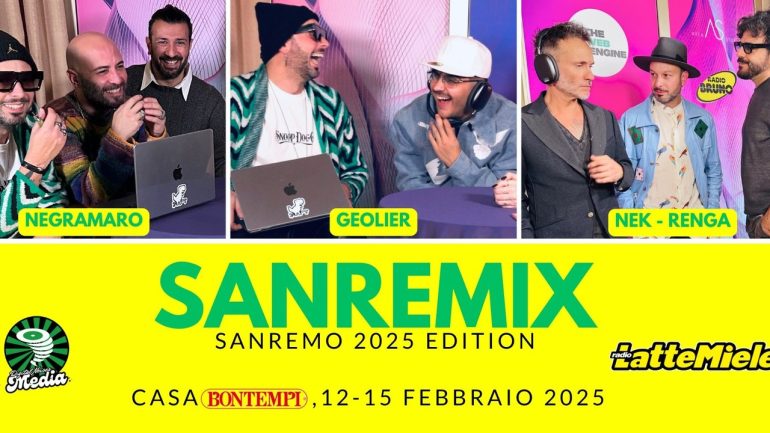 Torna Sanremix, il format più innovativo e divertente del Festival di Sanremo 2025