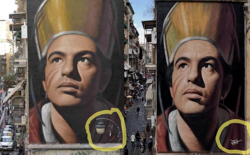 Napoli, scomparse le ampolle dal murale di San Gennaro restaurato e scoppiano le polemiche