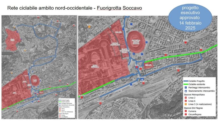 Napoli: approvato progetto pista ciclabile a Fuorigrotta e Soccavo