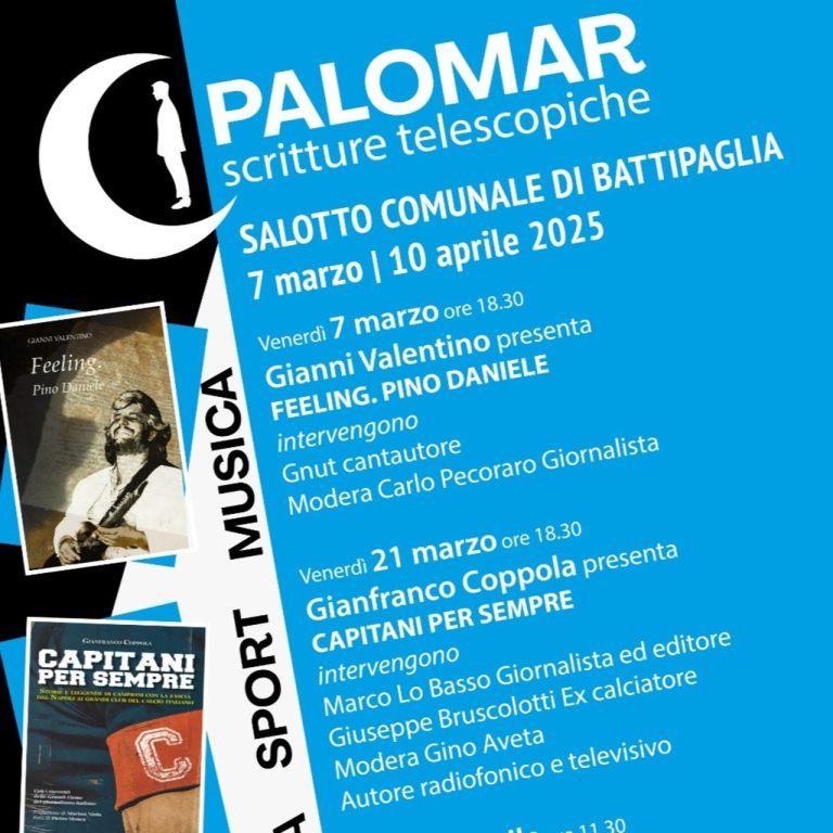 A Battipaglia la presentazione del libro di Gianni Valentino per Colonnese Editore