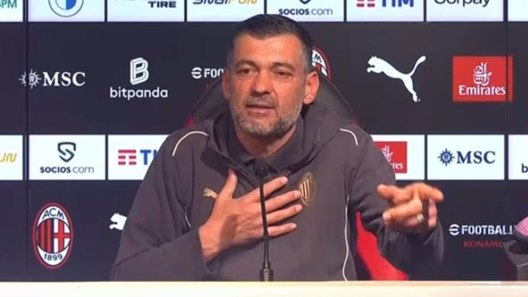 Milan, Conceição carica la squadra in vista del Napoli: “Lavorato bene, vogliamo vincere”