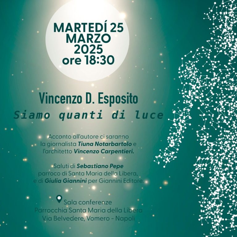 Siamo quanti di luce, l’ultimo libro di Vincenzo D Esposito