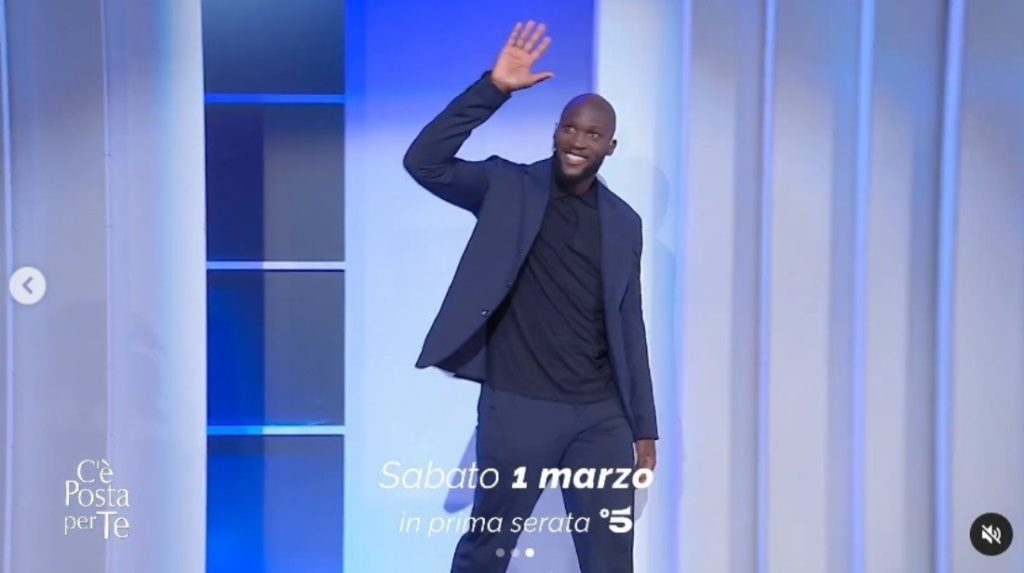 Romelu Lukaku sarà ospite nella prossima puntata di “C’è posta per te”