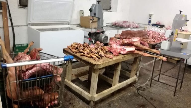 Napoli, scoperta macelleria abusiva: sequestrati 3 quintali di carne