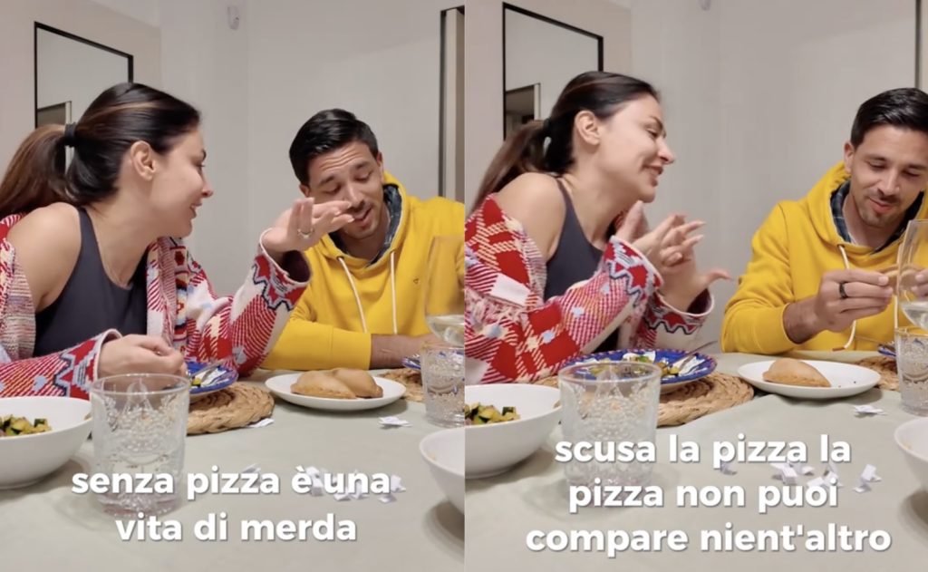 La moglie del Cholito Simeone: “Senza la pizza è una vita di “me…..a”