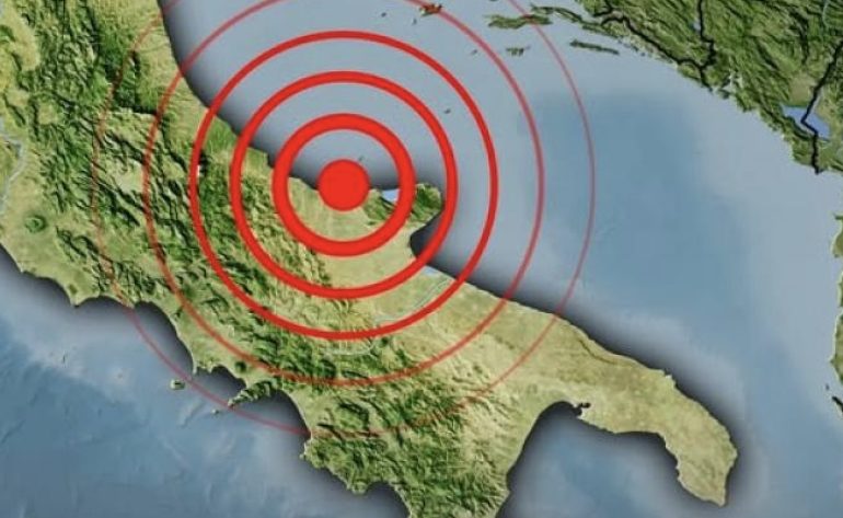 Forte scossa di terremoto in provincia di Foggia di magnitudo 4.6