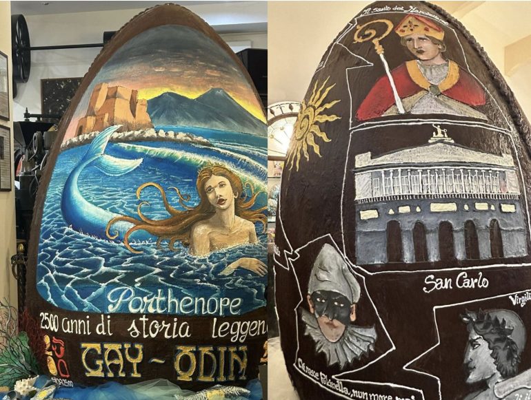 Napoli festeggia 2500 anni con un uovo di Pasqua gigante della Gay-Odin