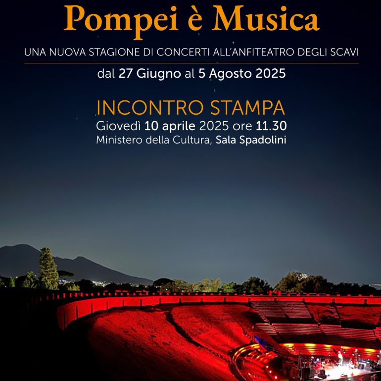 Pompei si riaccende con il ritorno della musica, ecco la seconda edizione dell’evento che conquista il sito archeologico