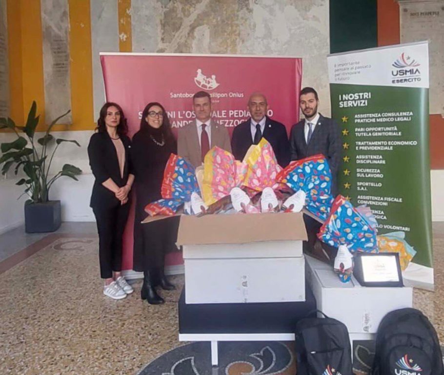 Usmia Esercito illumina la Pasqua dei piccoli eroi del Santobono-Pausilipon con un gesto di solidarietà