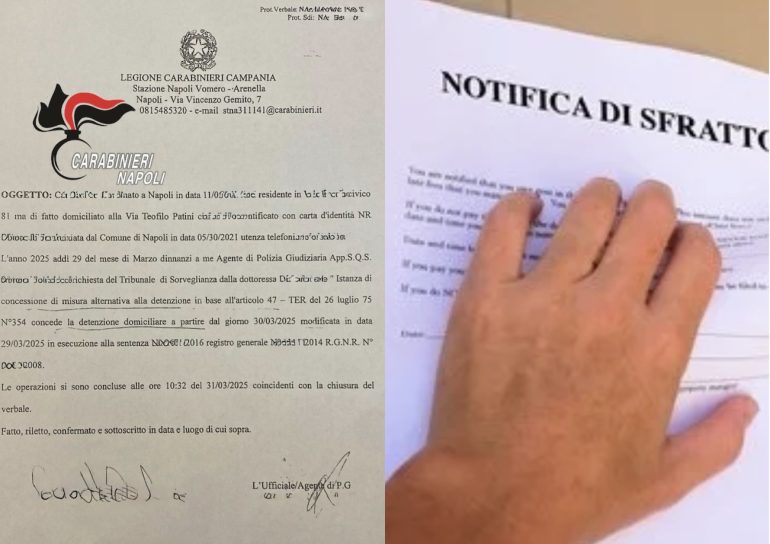 Napoli, si finge detenuto ai domiciliari per evitare lo sfratto: denunciato 74enne