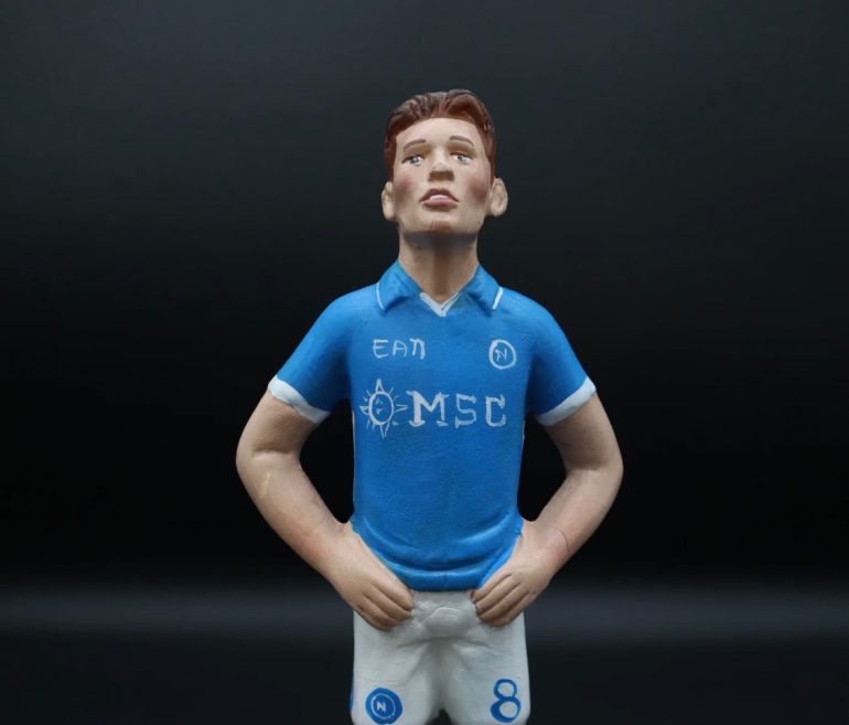 Napoli, boom di statuine di McTominay a San Gregorio Armeno
