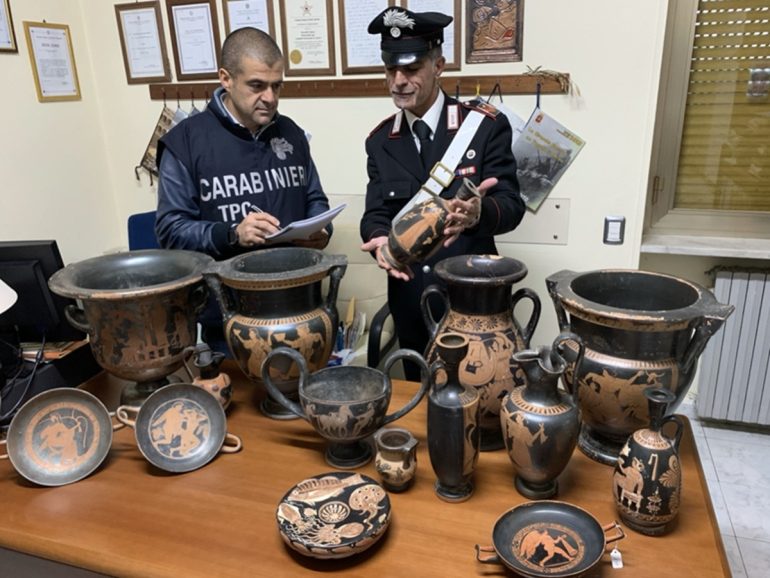 I Carabinieri del TPC Napoli: “Nel 2024 recuperati 24.955 beni d’arte dal valore di 9.1 mln”