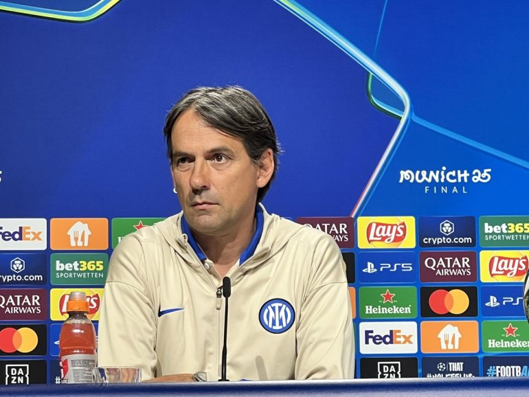 Simone Inzaghi carica l’Inter alla vigilia della finale di Champions: “Manca l’ultimo passo”