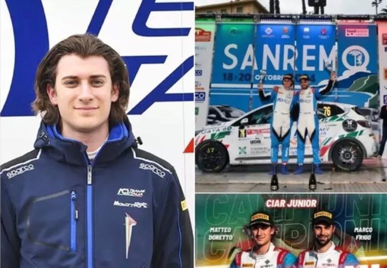 Tragedia nel Rally di Polonia: morto Matteo Doretto, campione italiano junior