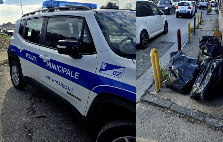 Arzano, dismette la fabbrica e getta per strada i rifiuti