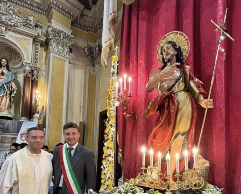 Casavatore, festa San Giovanni, il sindaco Celaj chiede la benedizione per la città