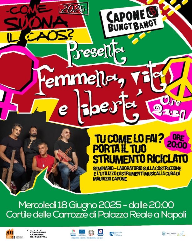 Come Suona il Caos: la Musica che cambia il mondo in un evento ideato da Maurizio Capone