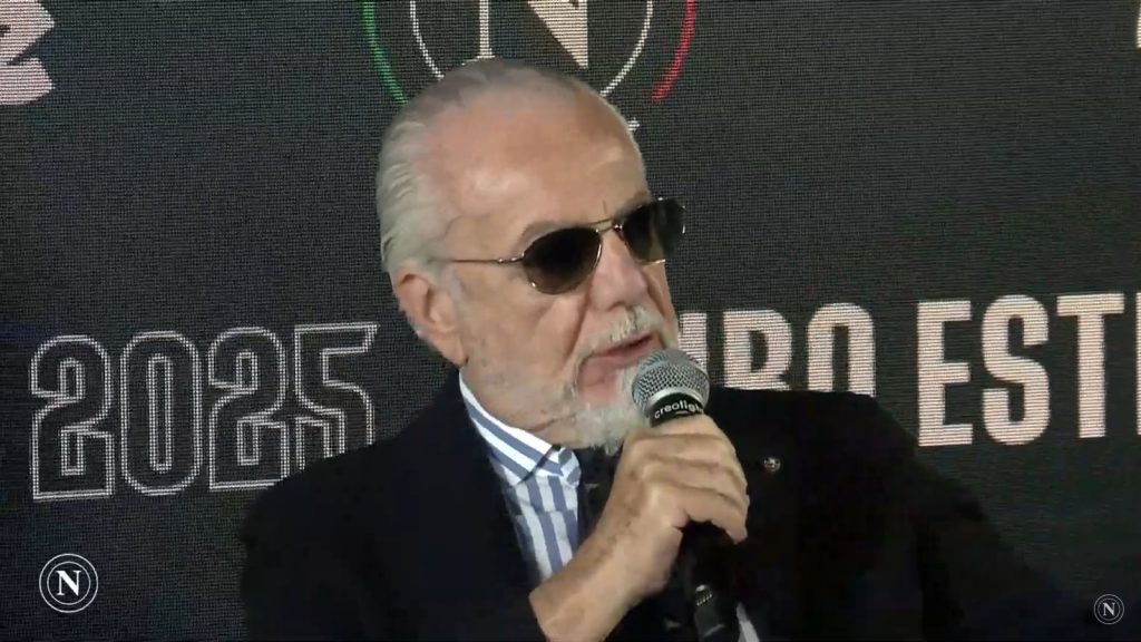 De Laurentiis al Giffoni: “Napoli è casa, vivrei qui in eterno. Champions entro due anni? Dipende…”