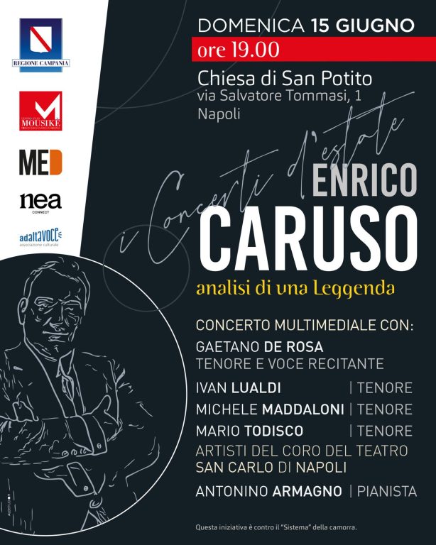 Napoli rende omaggio a Enrico Caruso con un concerto multimediale