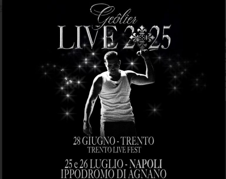 Geolier, parte domani da Trento il tour estivo